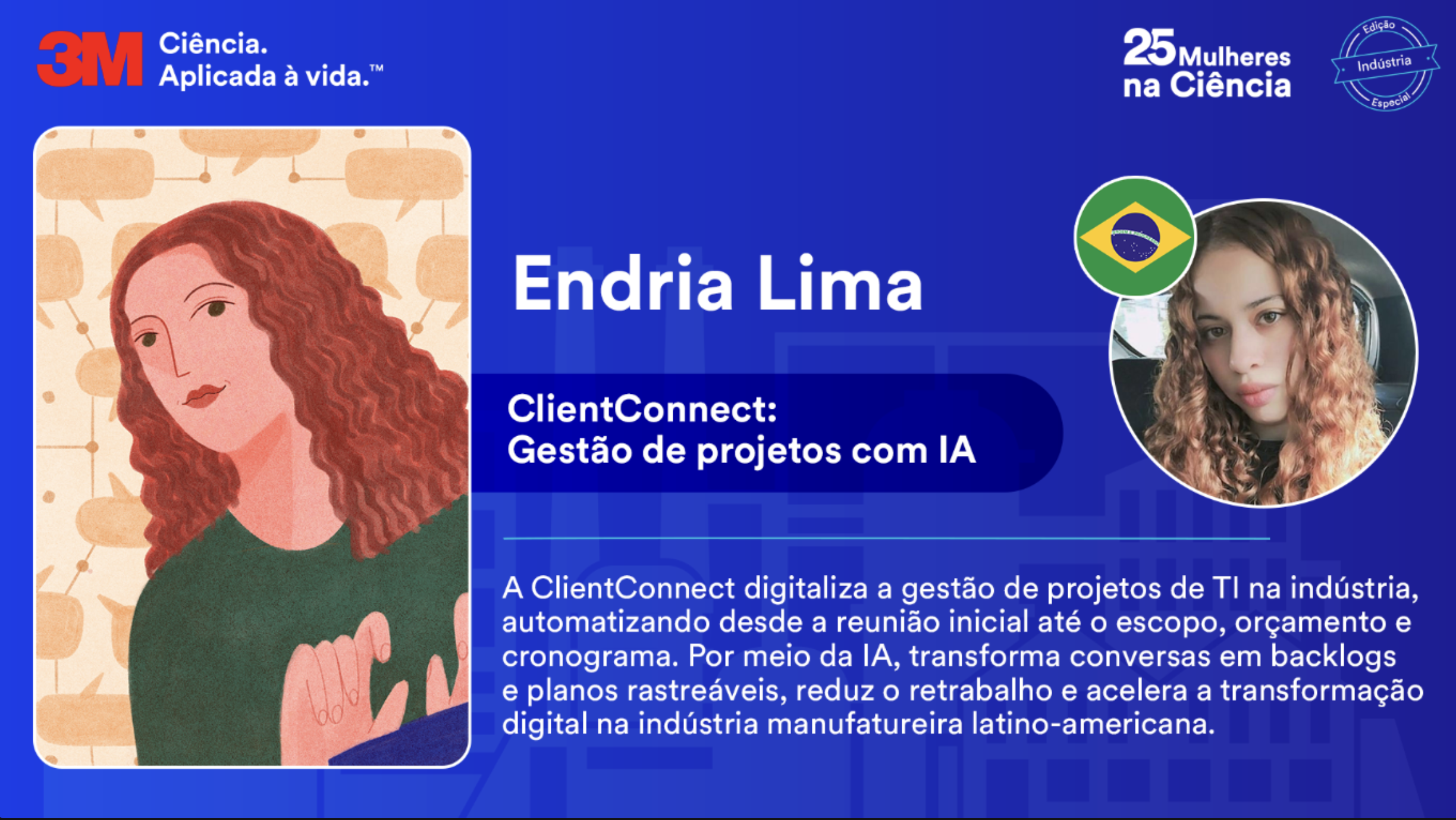 Banner da premiação 25 Mulheres na Ciência